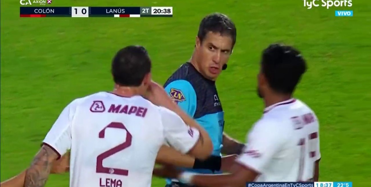 El duro informe de Echavarría por la expulsión de Cristian Lema en Colón - Lanús