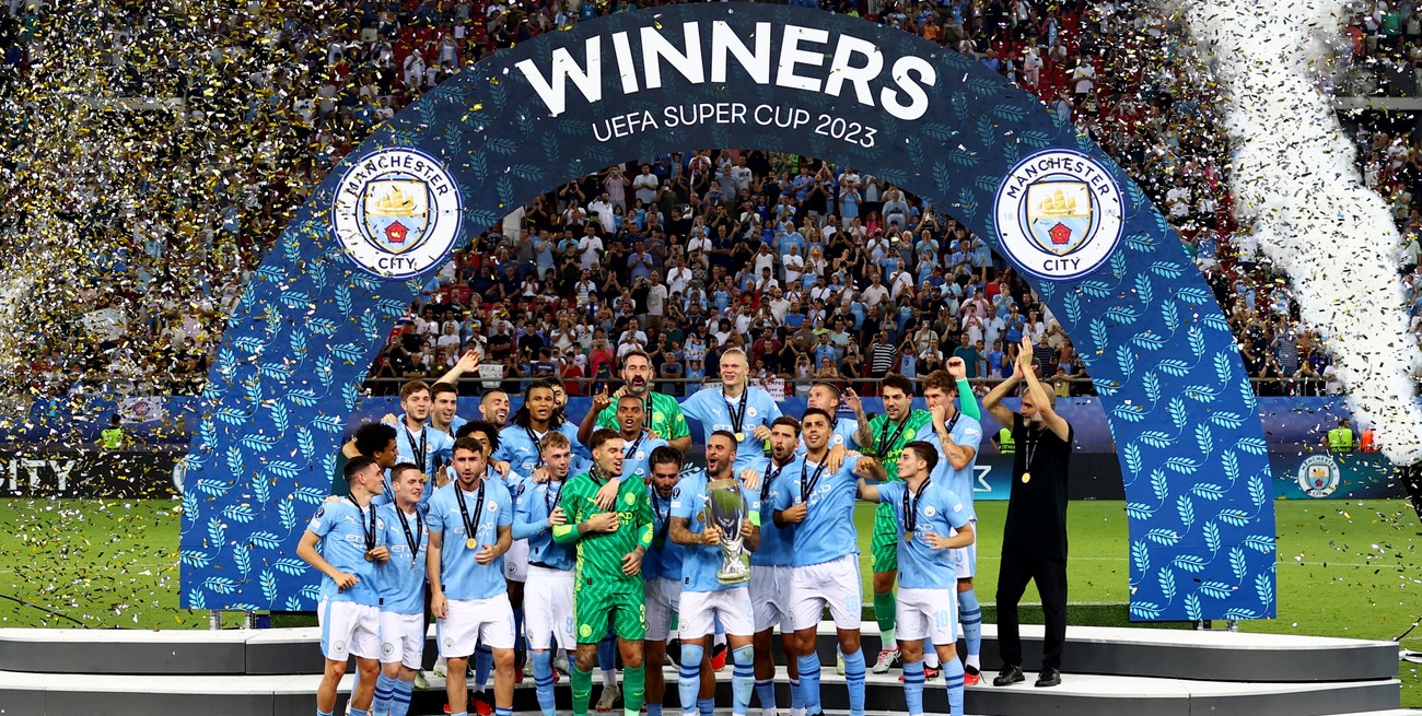 Manchester City venció a Sevilla por penales y se consagró campeón de la Supercopa de Europa