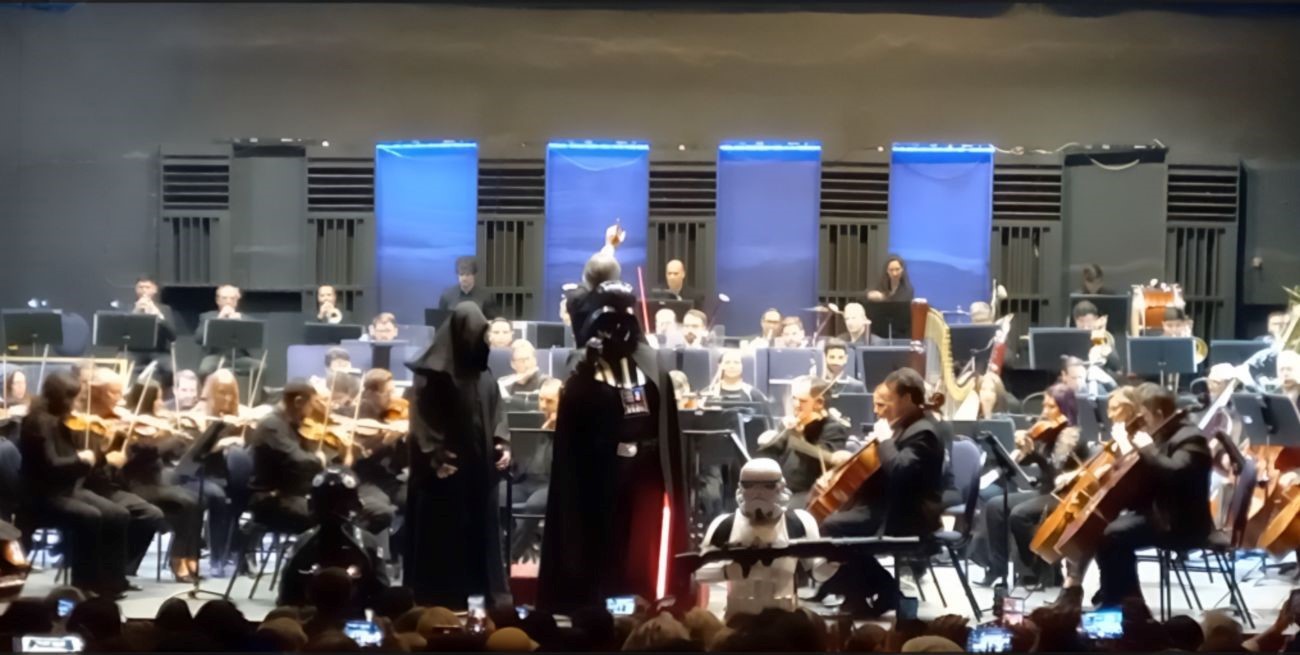 Video: Los personajes de "Star Wars" invadieron el Concierto de la Sinfónica