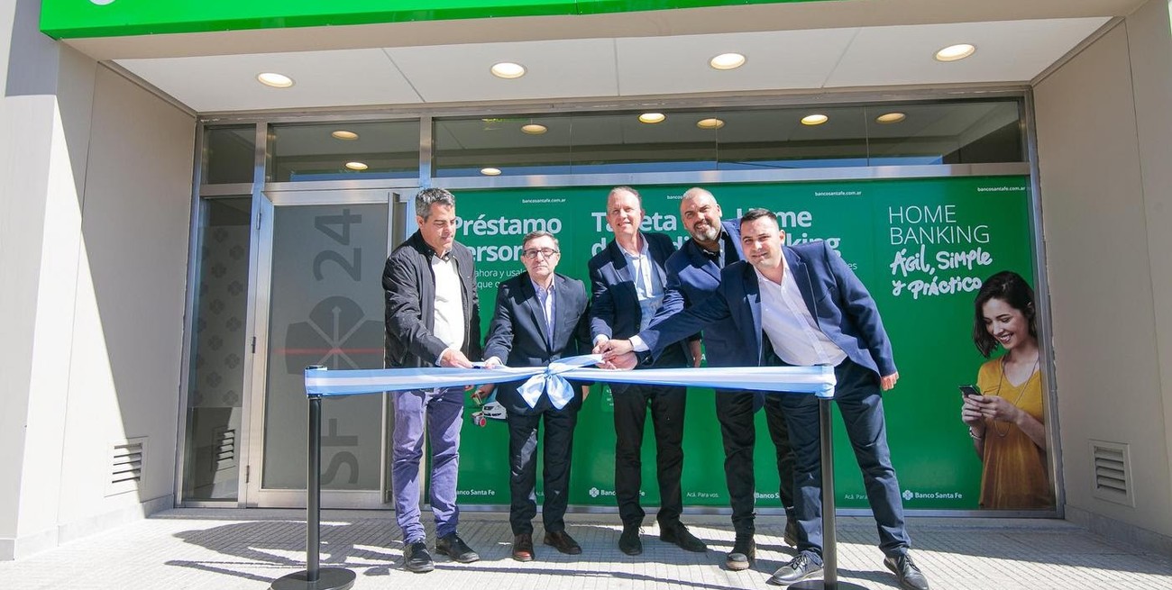 Banco Santa Fe inauguró su sucursal en Pueblo Esther