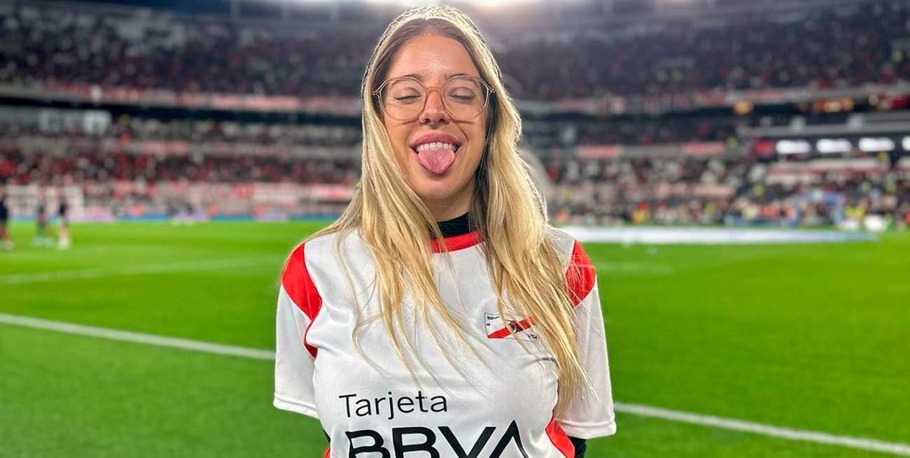 Video: el blooper de Nati Jota al protagonizar un desafío en la cancha de River