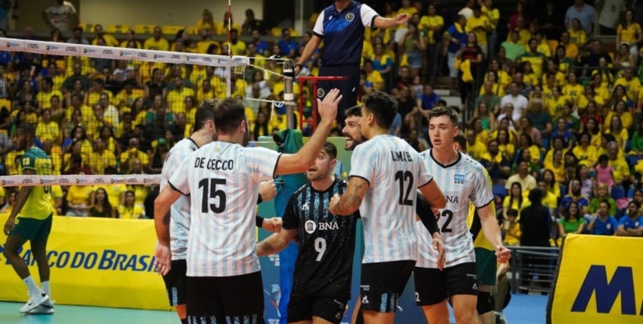 Argentina venció a Brasil y se consagró campeón Sudamericano 2023 de vóleibol masculino