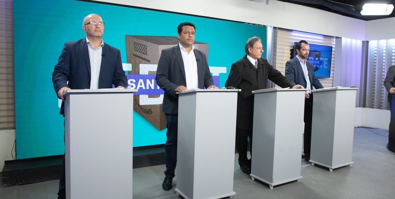 Los candidatos a la intendencia de Santo Tomé tuvieron su chance de debatir ante las cámaras