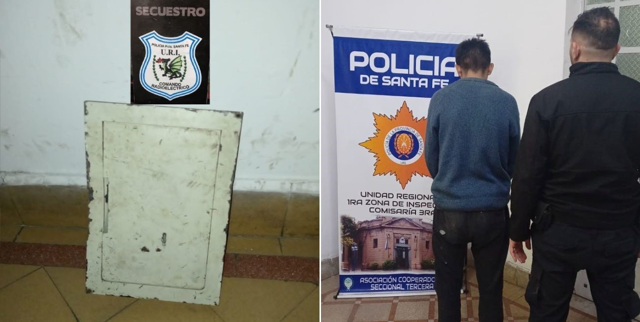 Robó una caja fuerte de una panadería y fue detenido