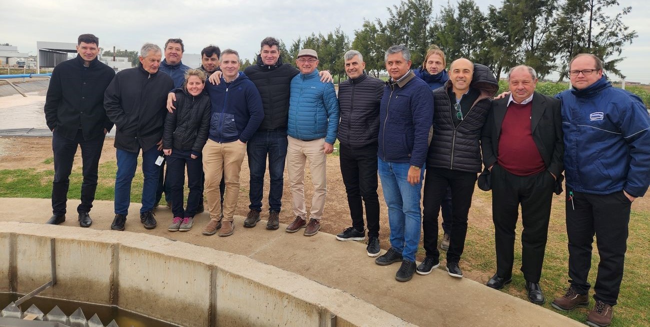 Costamagna recorrió obras en una firma láctea de Pilar