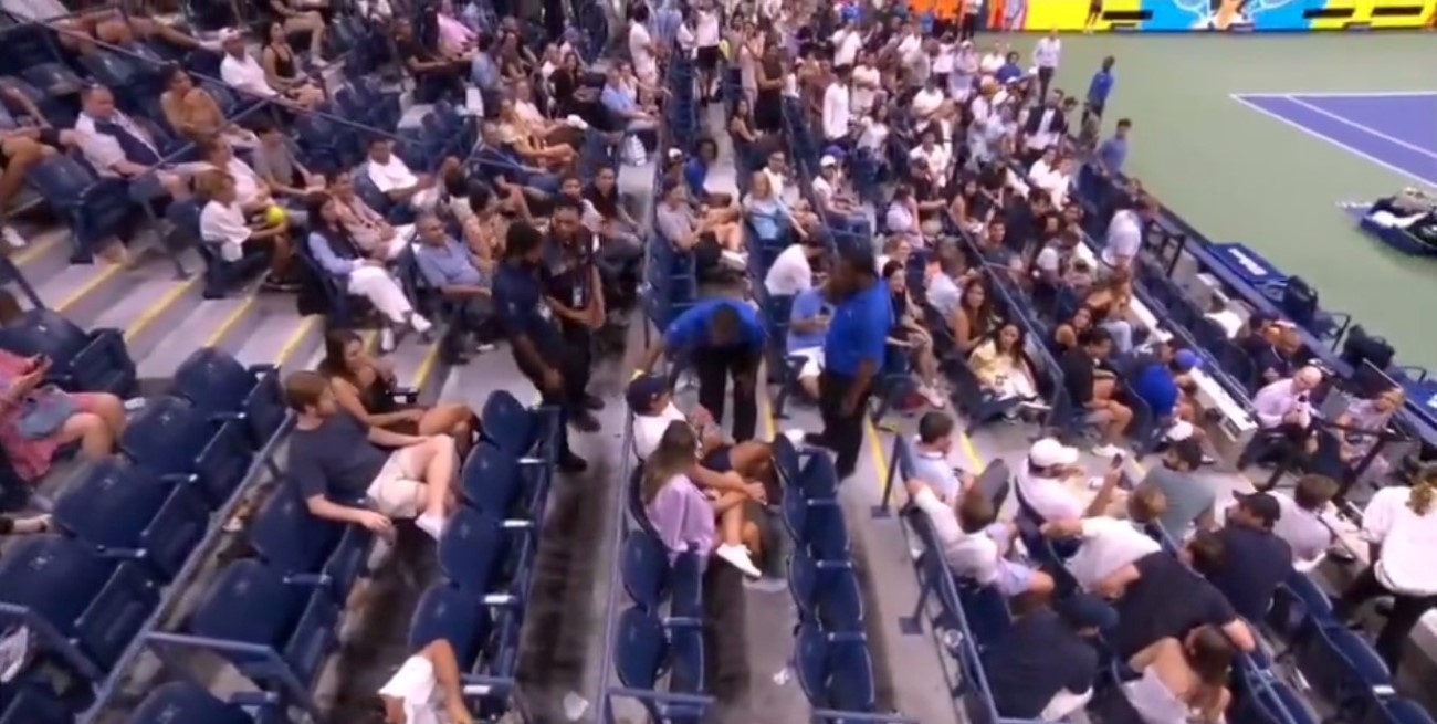 Video: expulsaron a un espectador de US Open por gritar una frase a favor de Hitler