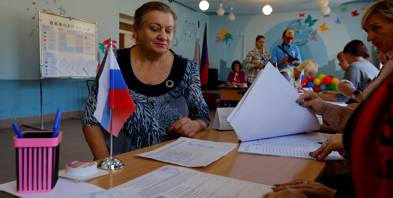 Rusia inició elecciones en territorios ucranianos ocupados