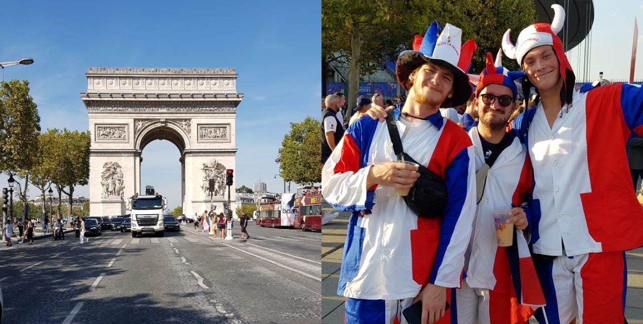 El Arco, la Avenida y el festejo francés en el partido inaugural 