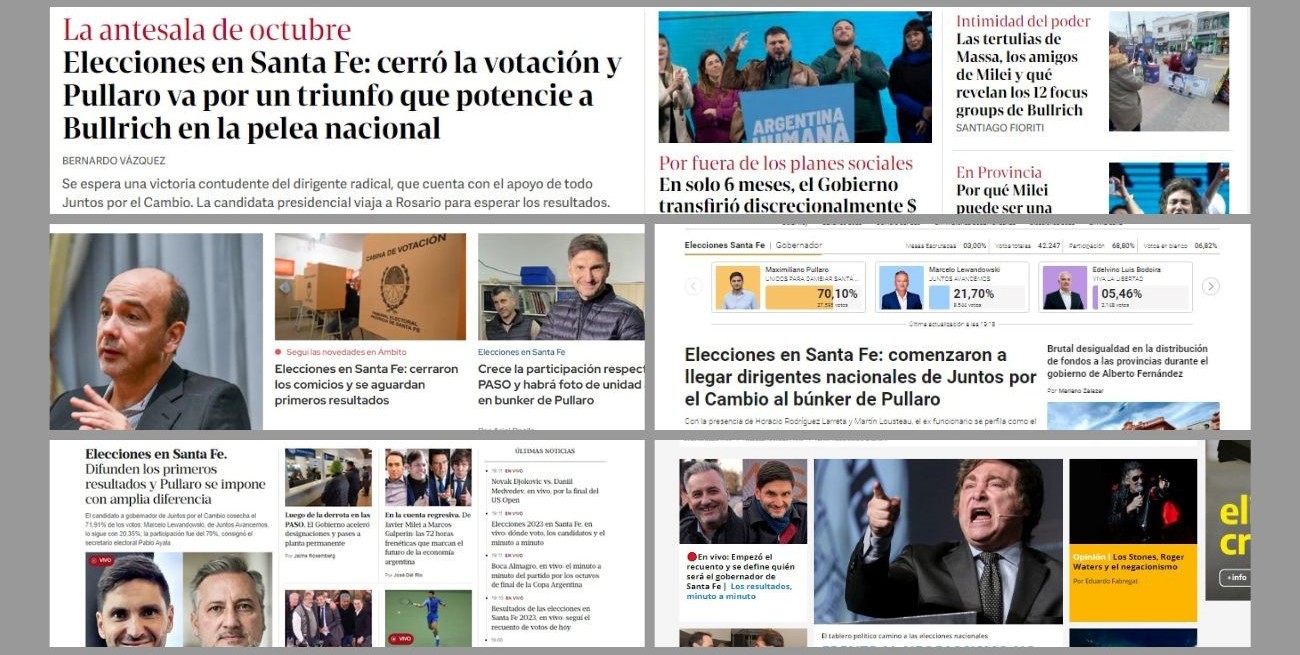 Los ojos del país miran las elecciones santafesinas: así se reflejaron en los medios nacionales