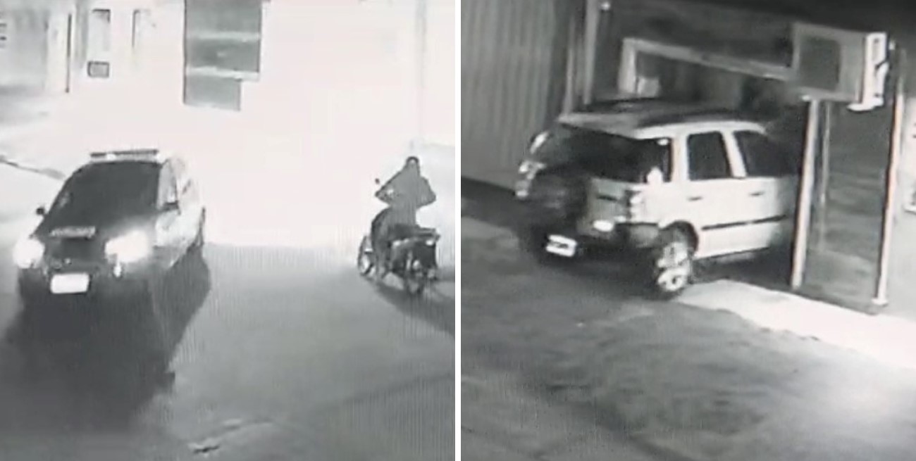 Video: entraron a robarle a un peluquero y huyeron de la policía de forma insólita en barrio Mayoraz