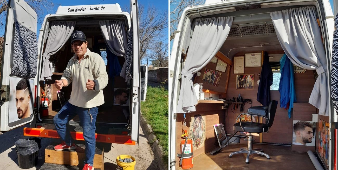 Lewis Gual: el peluquero viajero que lleva su arte por toda Argentina
