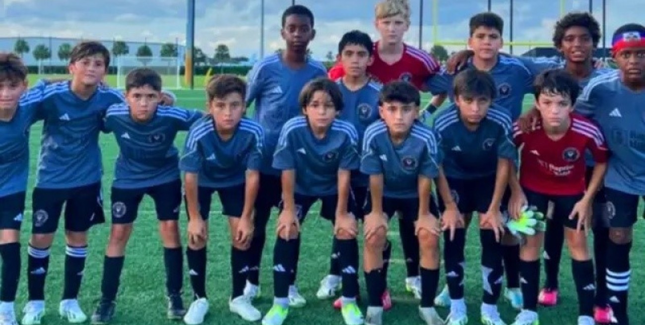 Thiago Messi debutó con un triunfo en la Sub 12 del Inter Miami