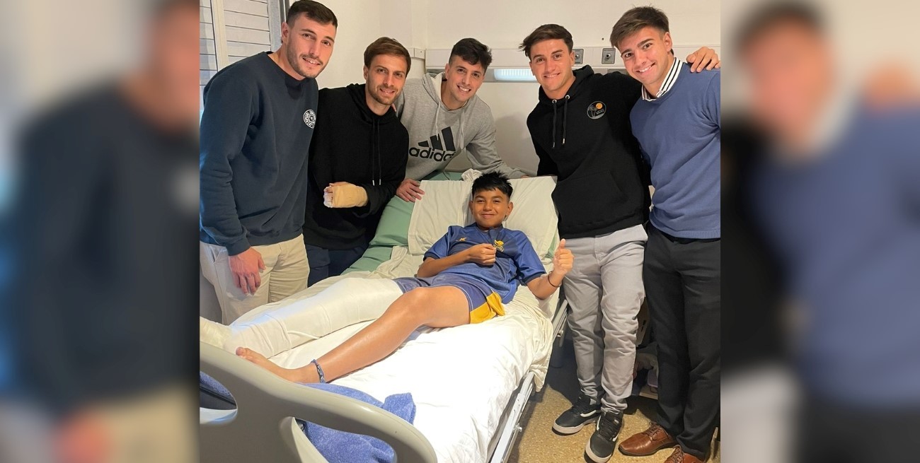 Un plantel solidario que le robó una sonrisa al pibe de El Quillá