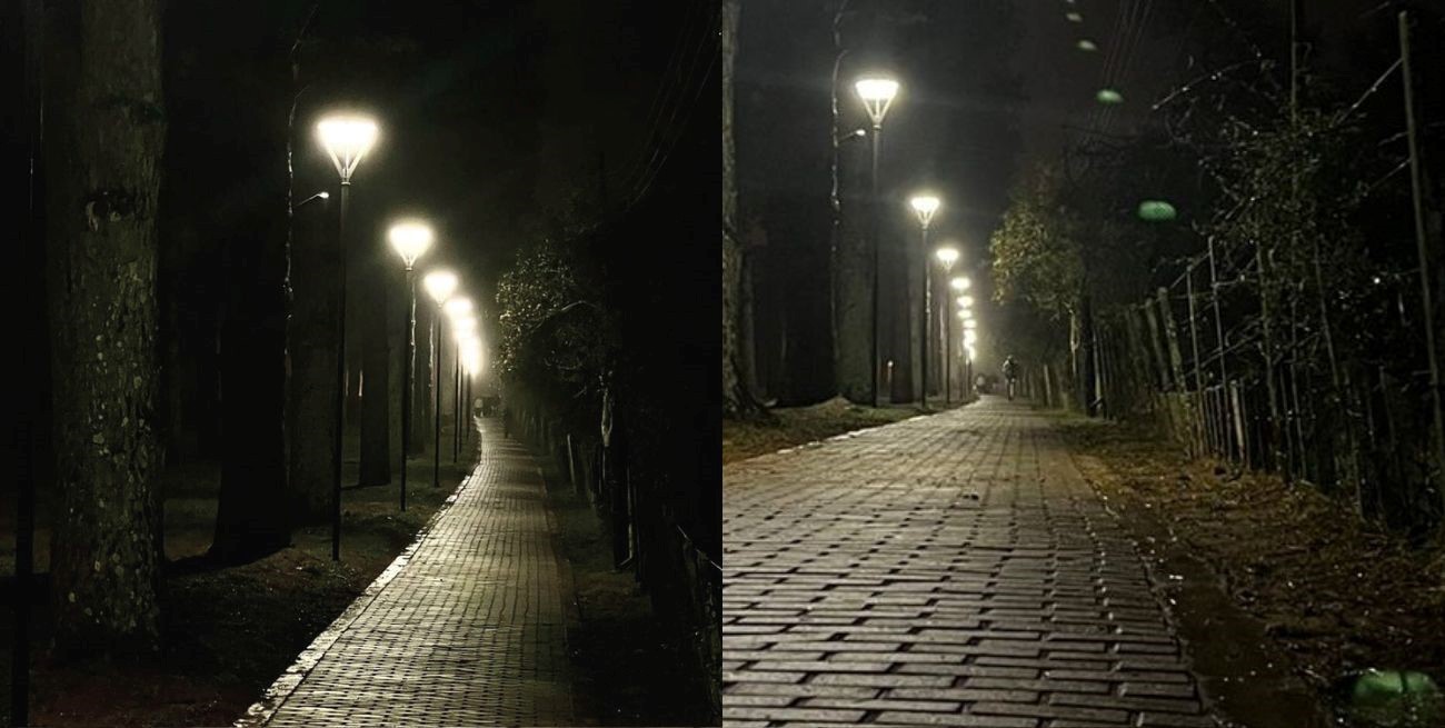 Seguridad y deporte: Cayastá estrena iluminación en su senda peatonal