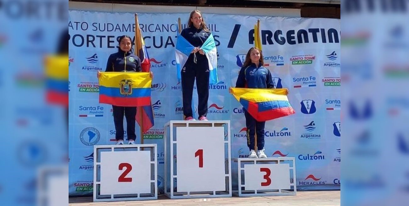 Campeonato Sudamericano Juvenil de Deportes Acuáticos: éxito en los 10 km en Santo Tomé