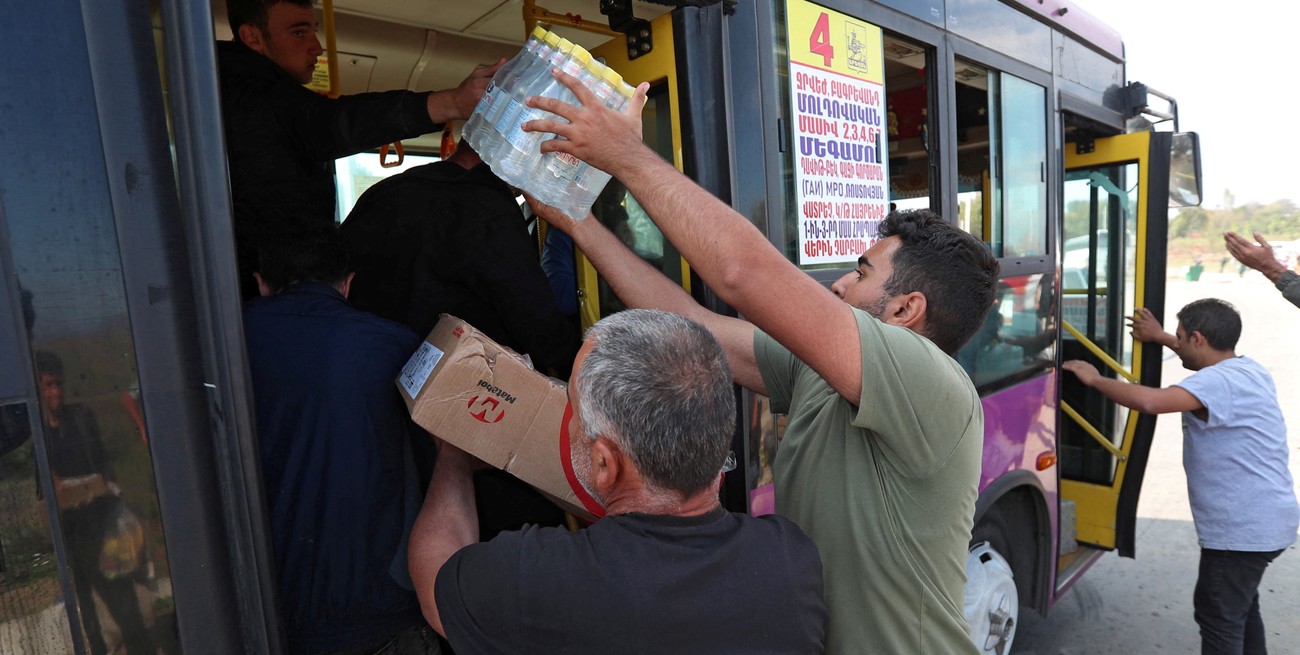 El 80% de la población armenia de Nagorno Karabaj huyó de la región