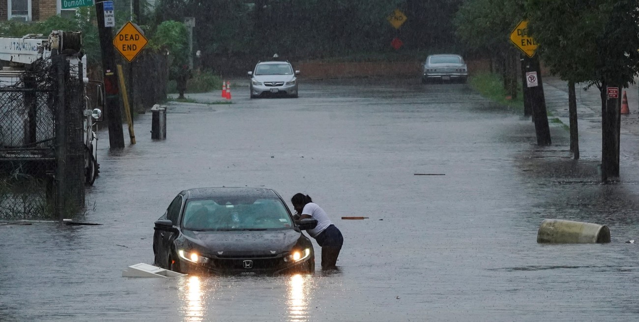 Impactantes imágenes de Nueva York inundada tras una intensa lluvia