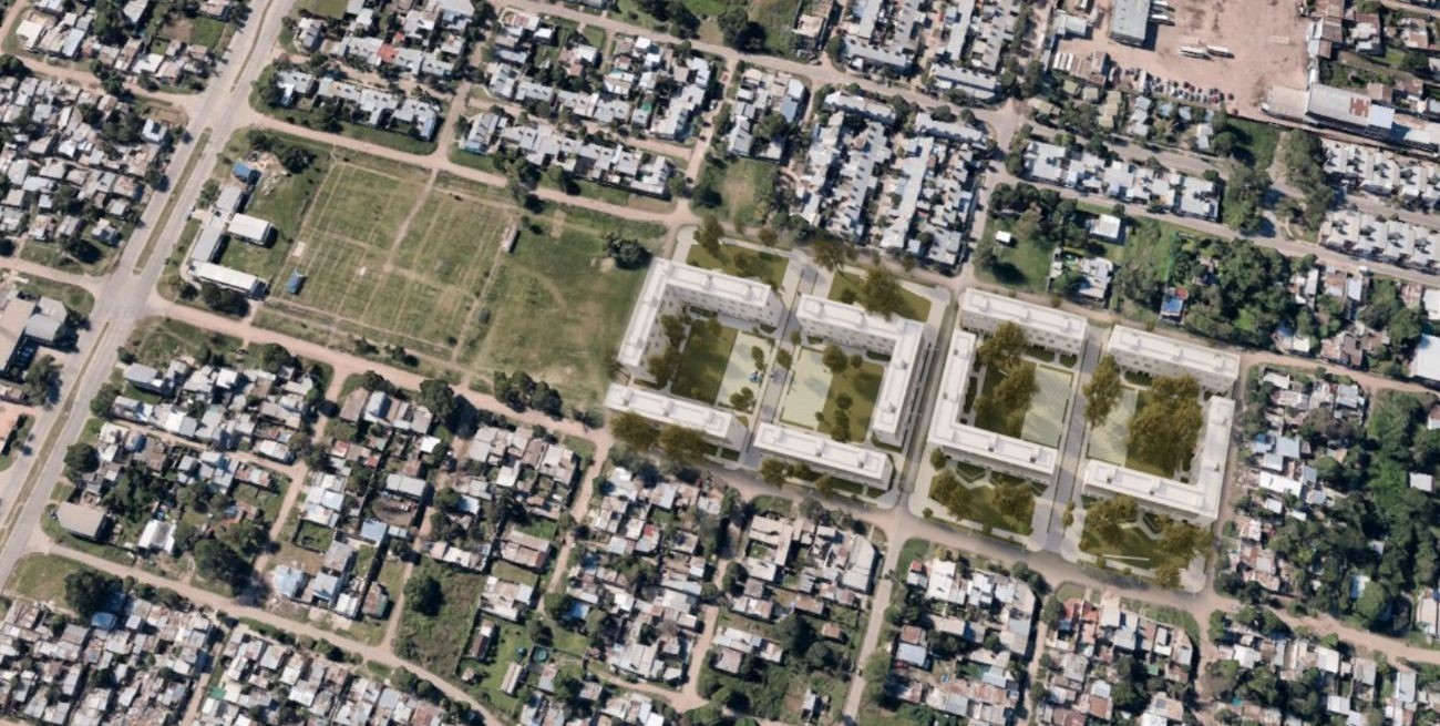 Comenzó la construcción de 192 viviendas  en barrio Transporte