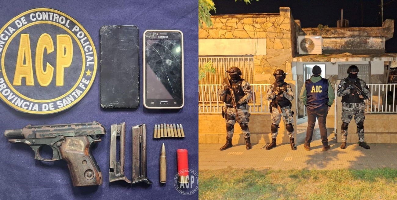 Allanamientos contra la banda de "Pupito" Avalle en el sur de la provincia de Santa Fe