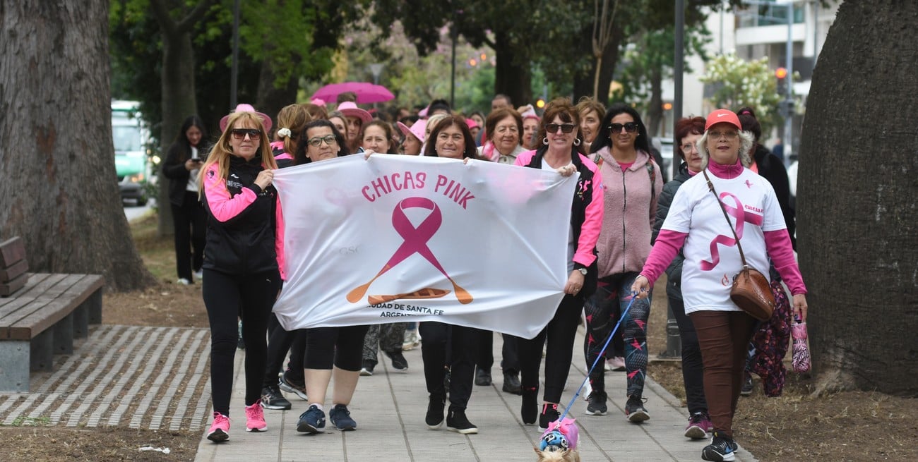 Vuelve a Santa Fe la caminata rosa para concientizar sobre el cáncer de mama