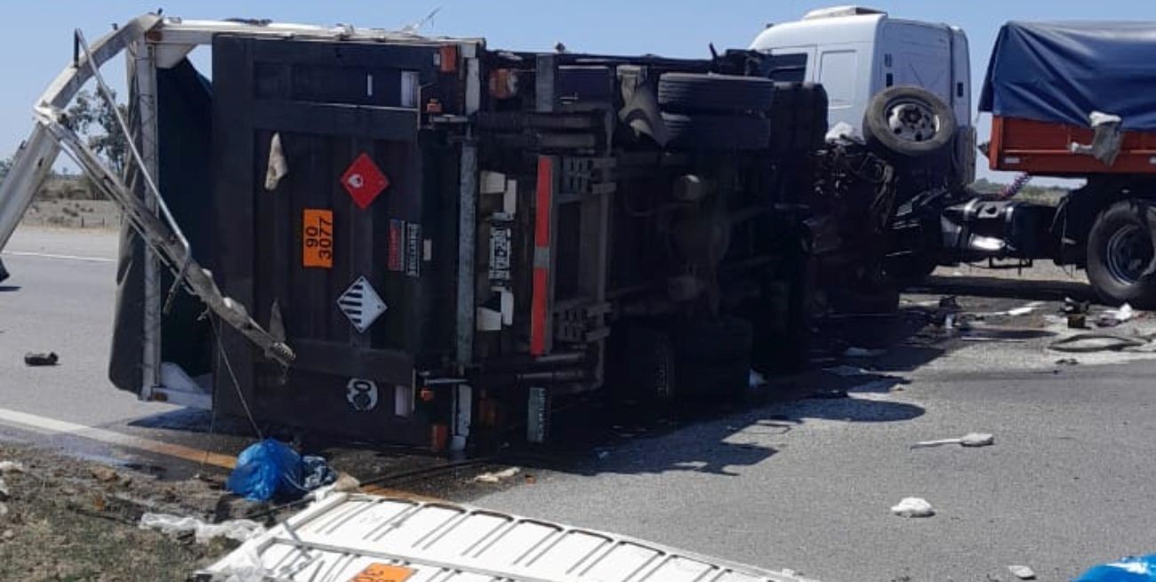 Choque de camiones en la Ruta Nacional 34