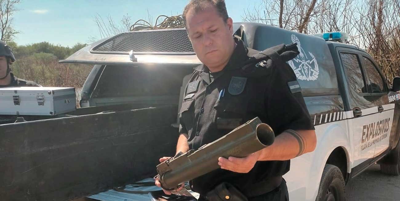 Cordobés escapaba de la policía y descartó una bazuca