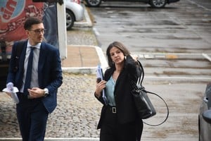 Iribarren no rechazó responder ninguna de las preguntas de la prensa y subrayó que su labor está en plenitud. Crédito: Guillermo Di Salvatore