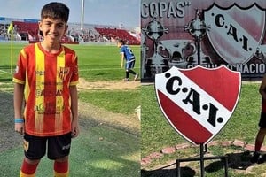El pequeño Dylan, de Neuquén a Independiente, sin escalas.