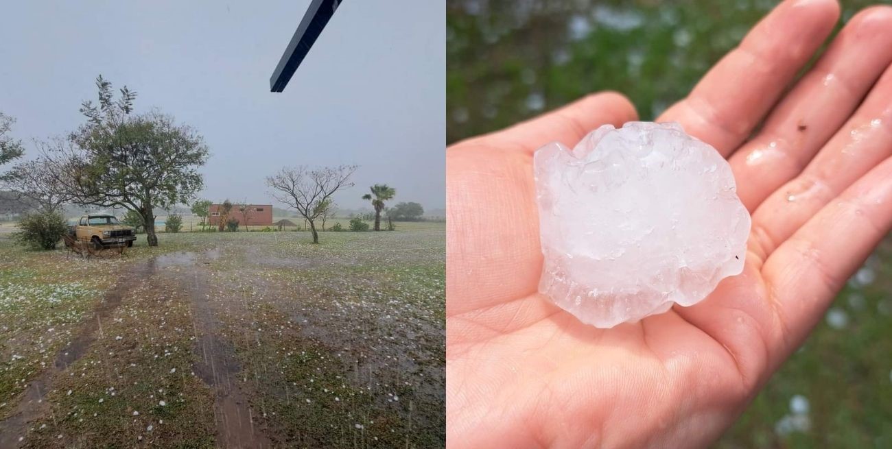 Video: se registró una fuerte granizada en Helvecia