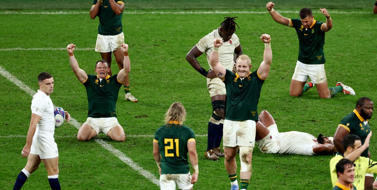 En un partido "para el infarto", Sudáfrica le ganó a Inglaterra y jugará la final ante los All Blacks