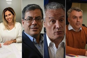 Romina Diez (La Libertad Avanza), José Nuñez (Juntos por el Cambio), Germán Martínez (Unión por la Patria) y Esteban Paulón ( Hacemos por Nuestro País).