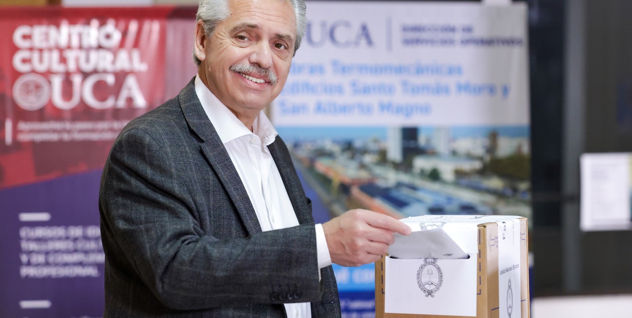 Alberto Fernández habló y felicitó a Sergio Massa por la mayoría de votos