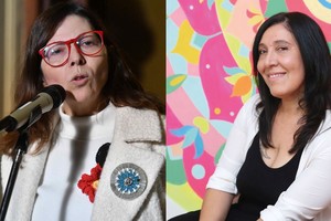 Silvina Batakis, titular del Banco Nación y Verónica Asad, conocida públicamente como “Pity, la numeróloga”.