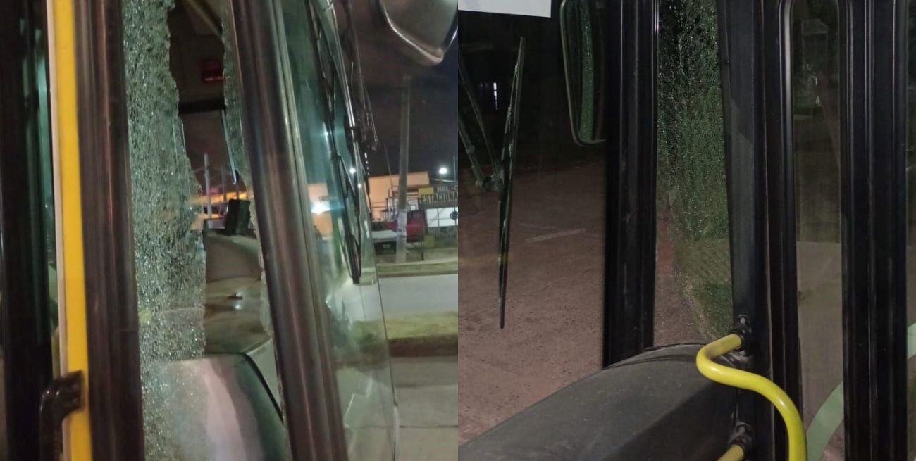 Piedrazo contra un colectivo de la Línea 5: una ventanilla rota