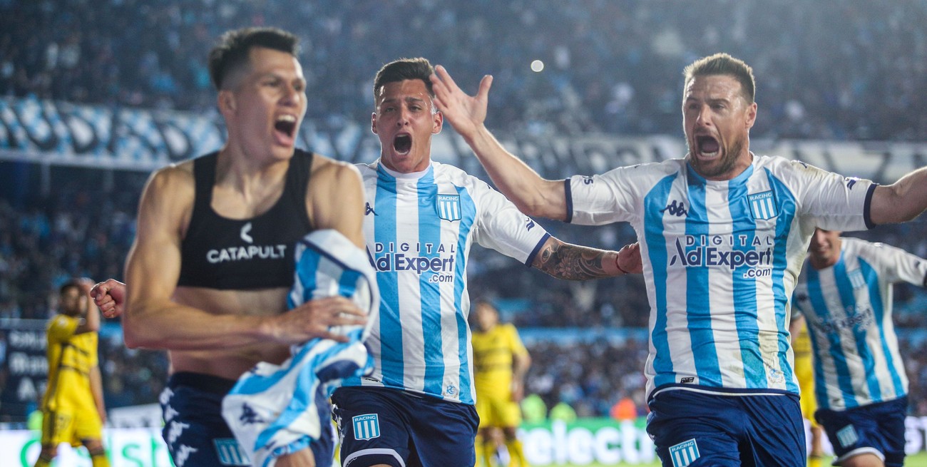 Con un gol en el descuento, Racing le ganó a Boca en Avellaneda