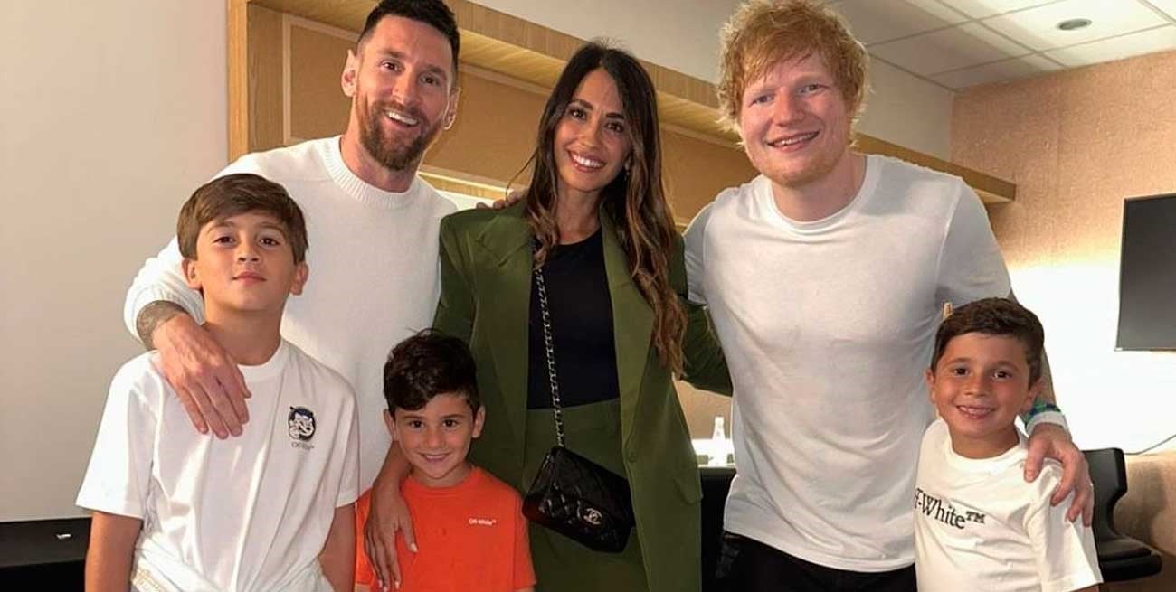Messi viral: asistió a un recital de Ed Sheeran y se robó todas las miradas