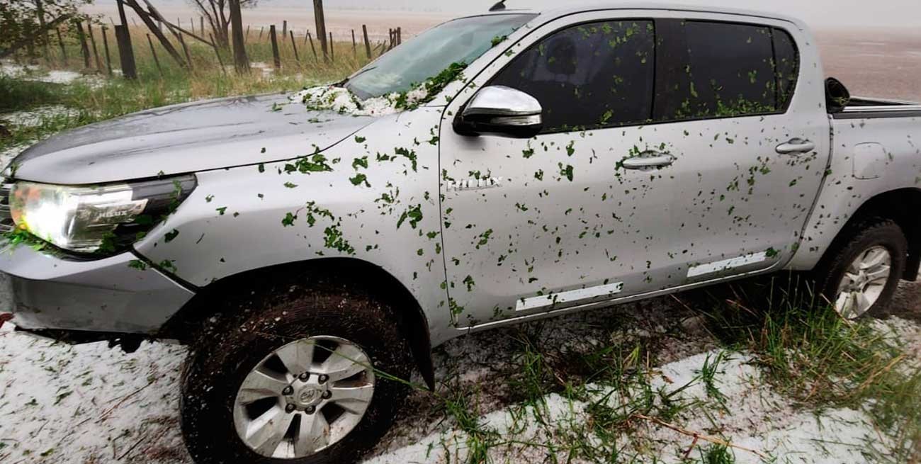 Fotos y videos de la caída de granizo en Santa Fe, Córdoba y Entre Ríos