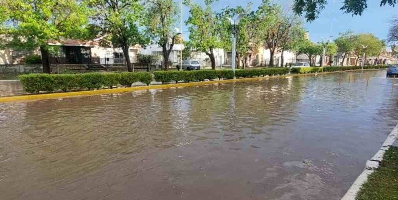 Un fuerte temporal de piedra y viento afectó a El Trébol 