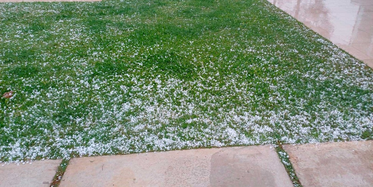 Fotos y videos de la tormenta con granizo que cayó en Rafaela