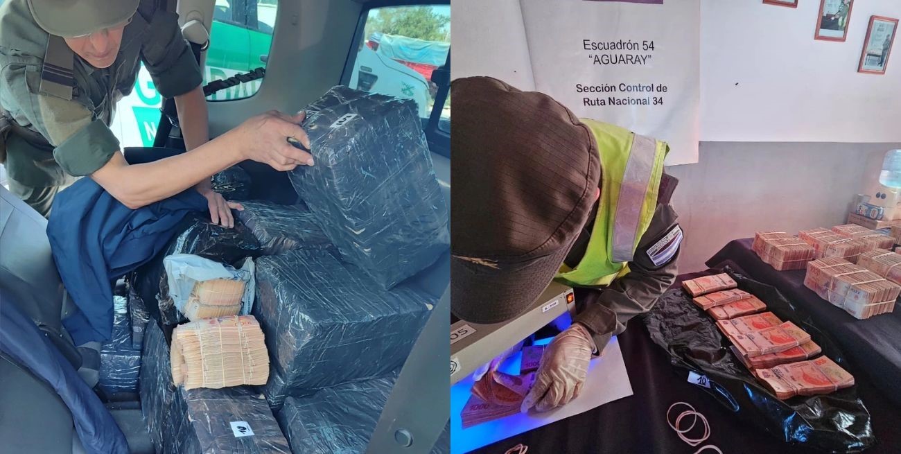 Salta: interceptaron a un conductor con casi $ 130 millones en su vehículo 