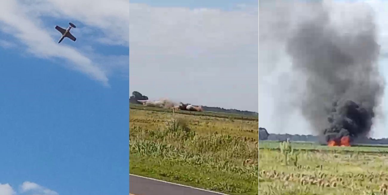 Video: se estrelló un avión en el Festival aéreo de Villa Cañás