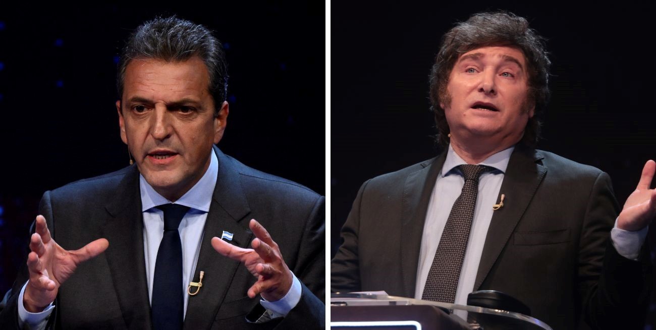 Cómo respondieron Massa y Milei a la pregunta de los 3,5  millones