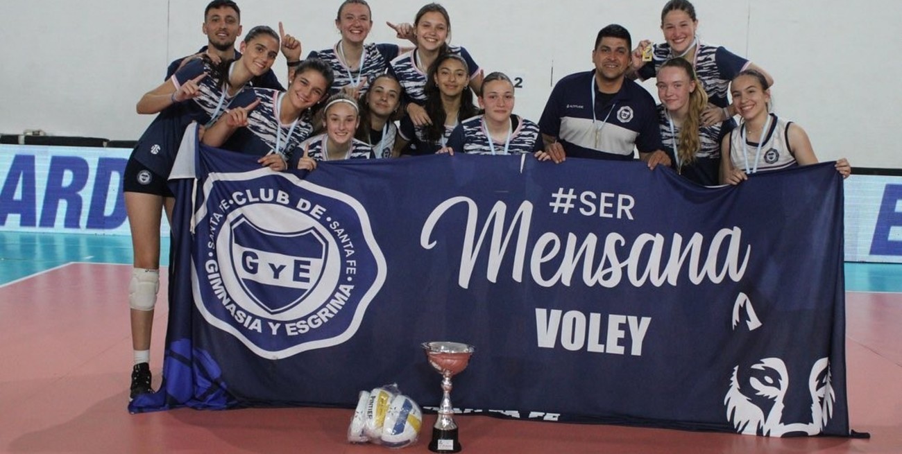 Vóleibol: Gimnasia y Esgrima de Santa Fe se consagró campeón de la Copa Argentina femenina Sub 16