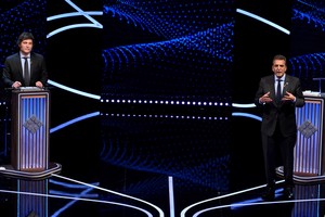 Los candidatos debatieron cara a cara en la noche del domingo. Crédito: Reuters. 