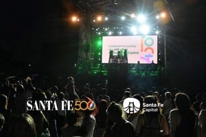 La ciudad de Santa Fe celebra sus 450 años en la Costanera. Crédito: Pablo Aguirre