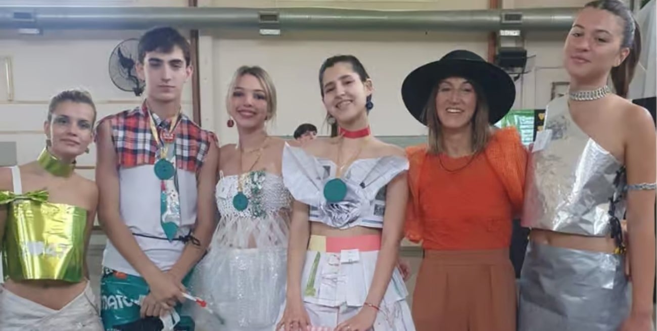 Eco pasarela: moda sustentable desde una escuela en Rufino