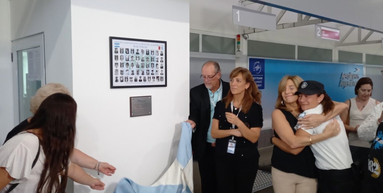 Video: los héroes de Malvinas tienen su homenaje en el Aeropuerto local