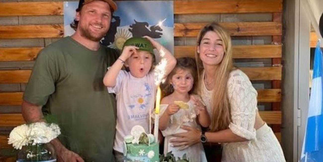 Video: un niño santafesino celebró su "cumple" con la temática de Malvinas