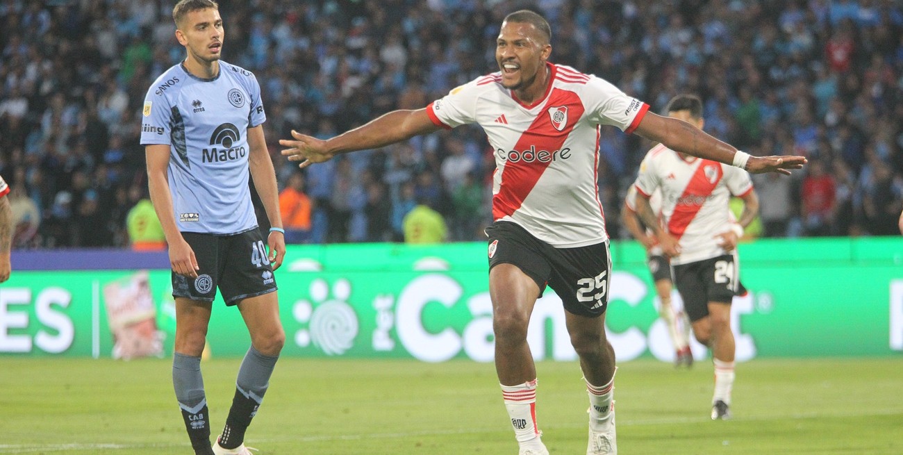 River le ganó a Belgrano sobre el final y es semifinalista