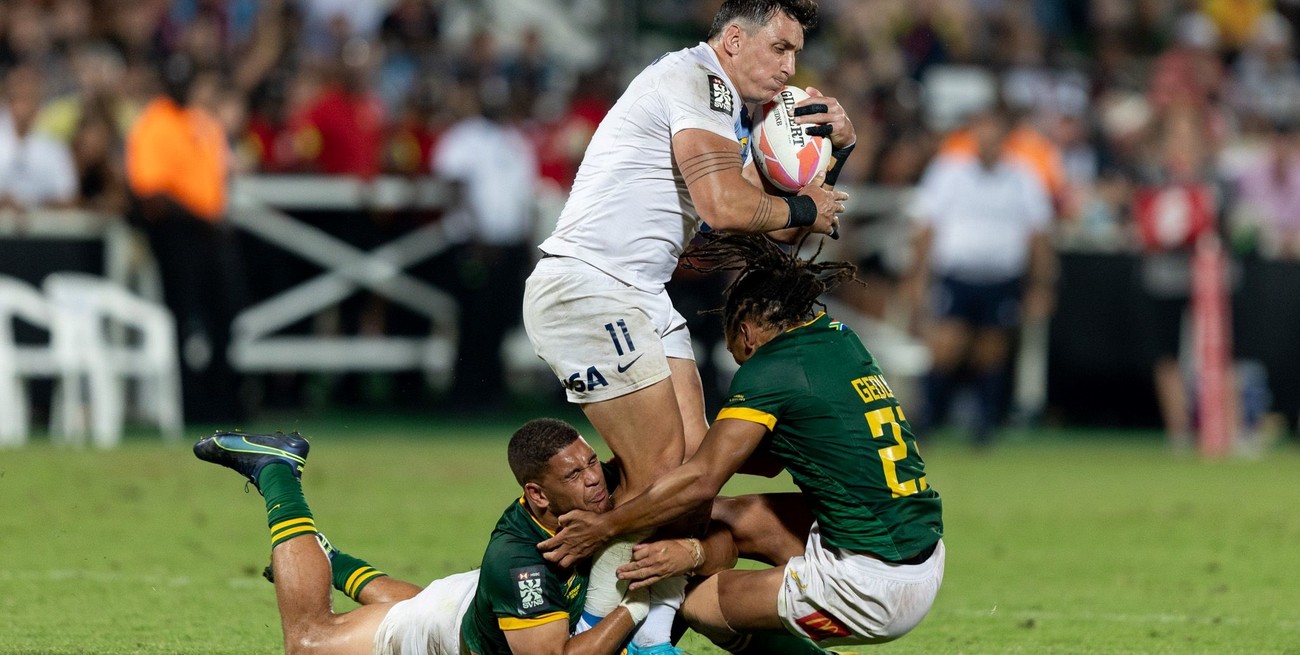 Los Pumas 7s no pudieron con Sudáfrica y cayeron en la final del Seven de Dubai